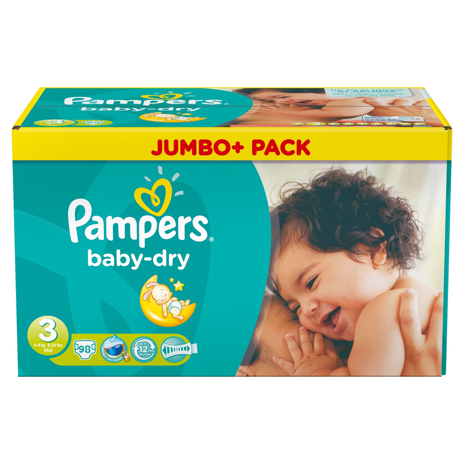 pampers baby dry size 3 jumbo  pack 100 nappies
